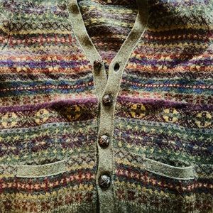 Polo Ralph Lauren fair Isle cardigan sweater.